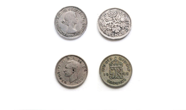 Wedding Sixpence . six pence . personalized sixpence . something old new borrowed blue . love token sixpence . wedding charm . custom coin