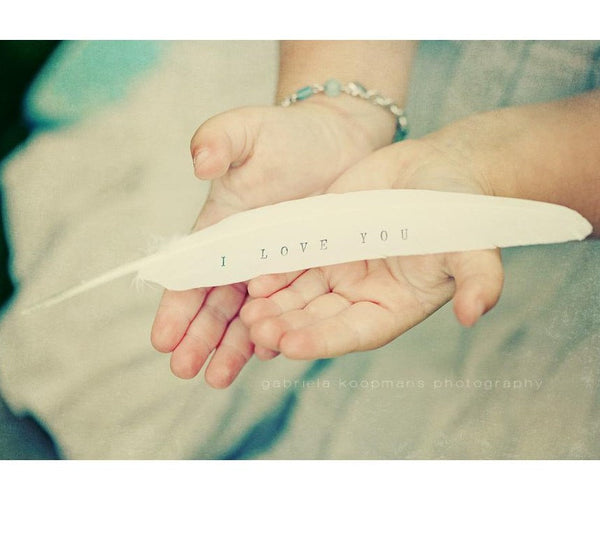 I Love You Feather