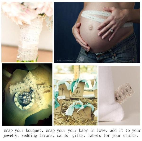 Bulk Ribbon 20 yards with YOUR WORDS