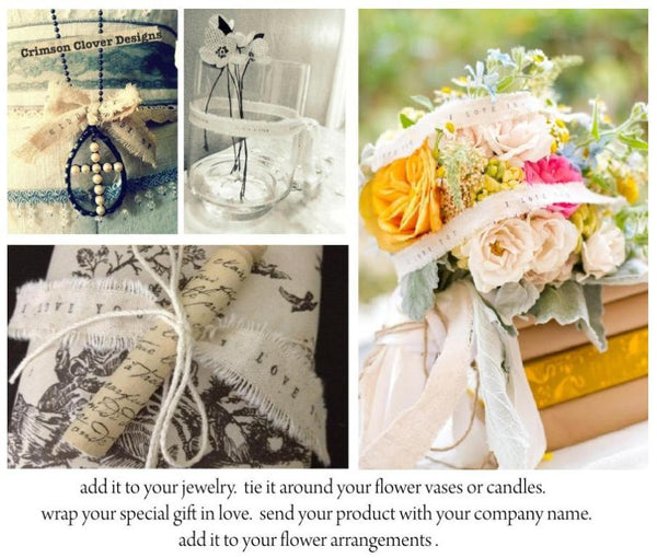 Bulk Ribbon 20 yards with YOUR WORDS