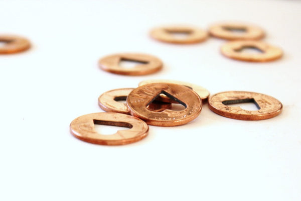 3 Heart Penny Tokens