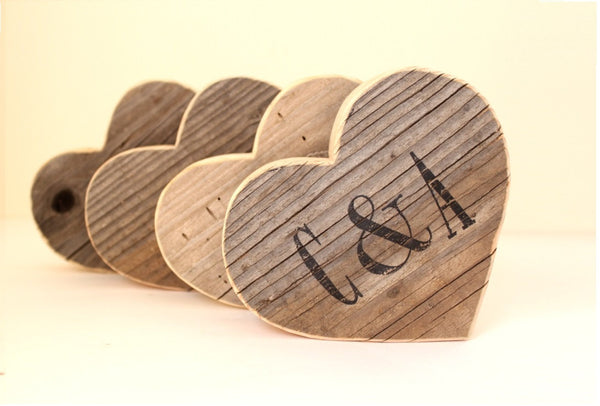 5th Anniversary Gift Wood Heart