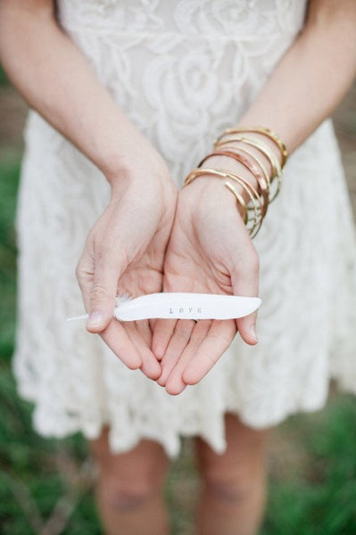 Personalized Feather with Your Words