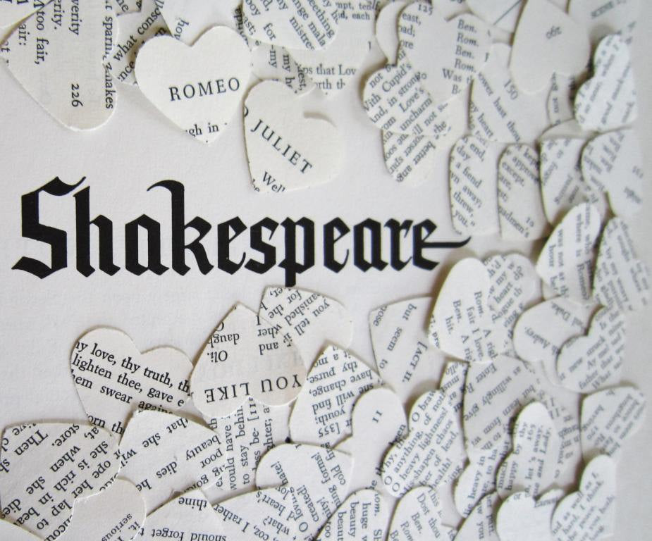 100 Vintage Shakespeare Book Confetti