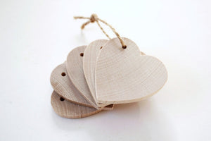 Tags for Wedding Favors . 5 Wooden Tags . wooden hearts . wood heart tags . wedding tags . wedding favor tags . tags for mason jars