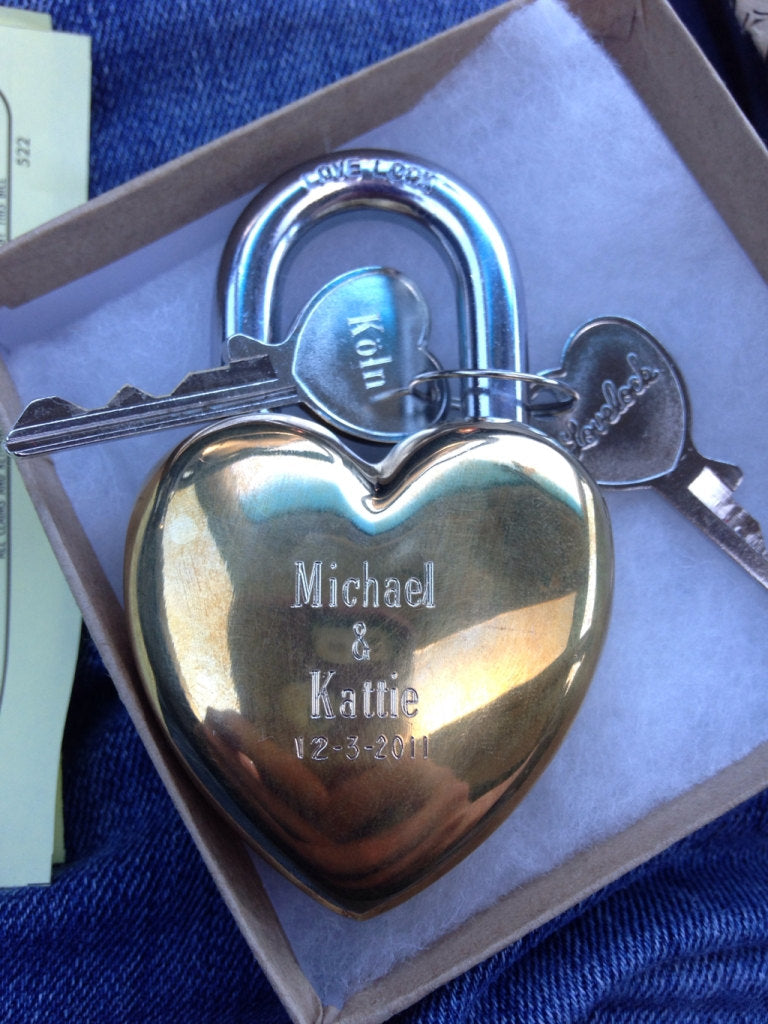 Large Heart Lock / Love Lock – The Lonely Heart Co