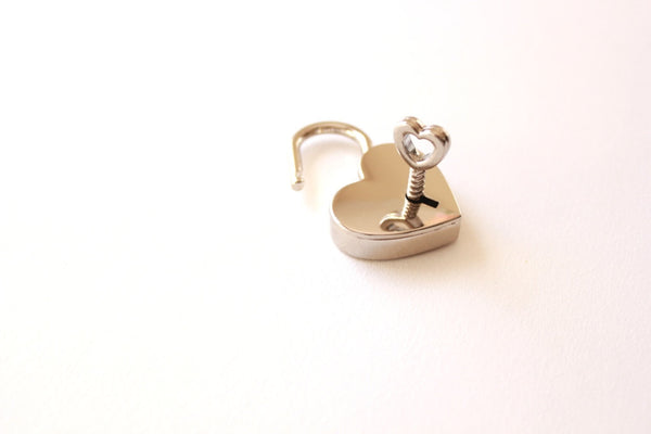 Small Heart Lock and Key/heart padlock & heart key wedding favors key favors